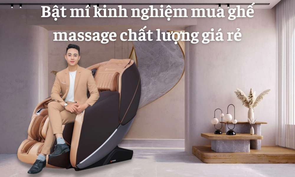 Kinh nghiệm mua ghế massage toàn thân chính hãng