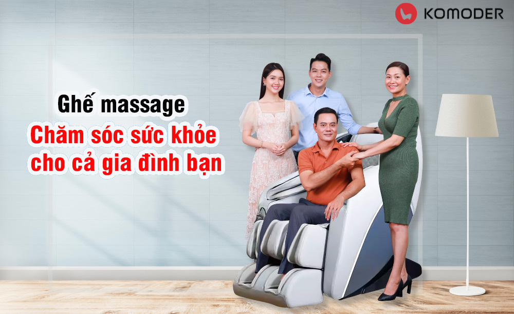 Ghế massage hỗ trợ chăm sóc sức khỏe