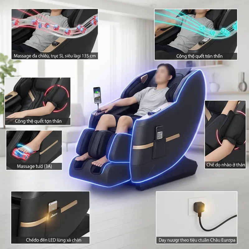 Ghế Massage Sankito S-6688 Dành Cho Ai? Giải Đáp Chi Tiết gemini image 246